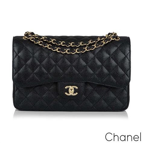 chanel classic caviar flap bag black silver hardware replica|The Best Vintage Chanel Bags to Collect Now.